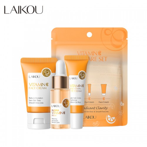 Набор 3 средства для лица с Витамином С Laikou Vitamin C Skincare Set 