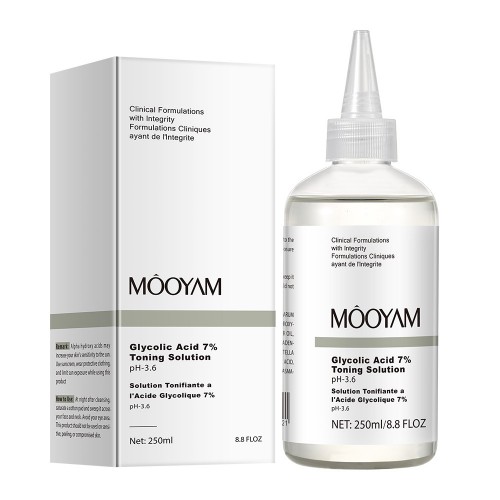 (ЗАМЯТА КОРОБКА) Обновляющий пилинг-тоник с 7% гликолевой кислоты MOOYAM Glycolic Acid 7%, 250 мл.