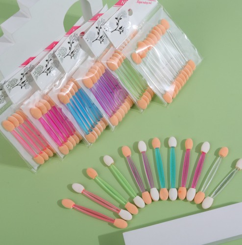 Набор двусторонних аппликаторов для теней, 10 шт.  