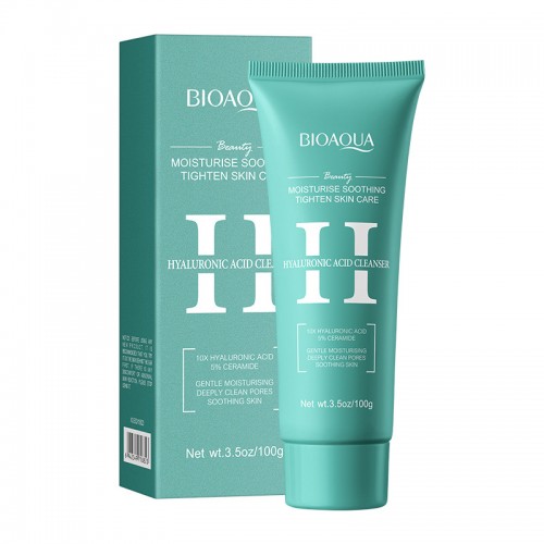 Пенка для умывания с гиалуроновой кислотой Bioaqua, 100 гр.