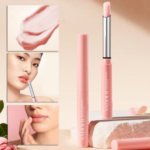 Бальзам для губ Sadoer в длинной упаковке ПЕРСИК