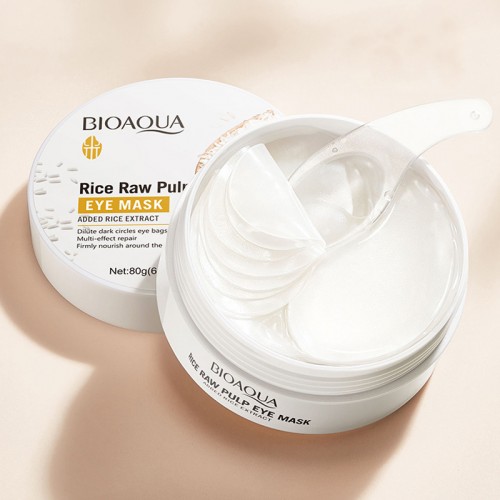 Гидрогелевые патчи для глаз с экстрактом Риса Biaoqua, 60 шт. 