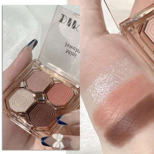 Палетка теней 4 цвета Dikalu Mini Jewelry, номер 02