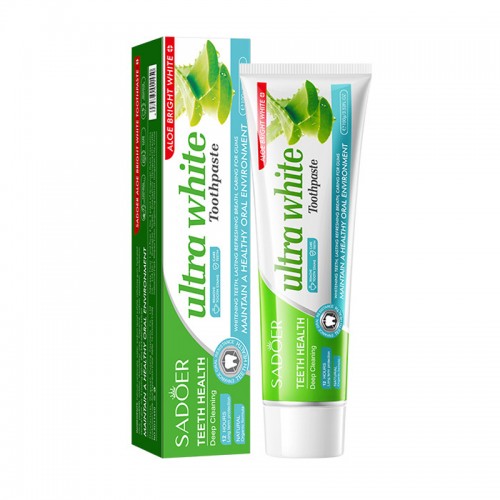 Зубная паста отбеливающая с АЛОЭ ВЕРА Sadoer, 100 гр.