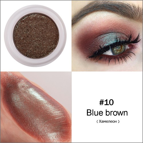 Тени с металлическим эффектом Handaiyan, Цвет 10 Blue Brown (Хамелеон)