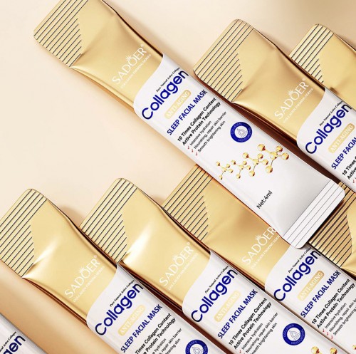 Ночная несмываемая маска с Коллагеном Sadoer, 1 саше 4 мл.