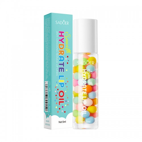 Увлажняющее масло для губ против шелушения с шариками SADOER, 5 мл