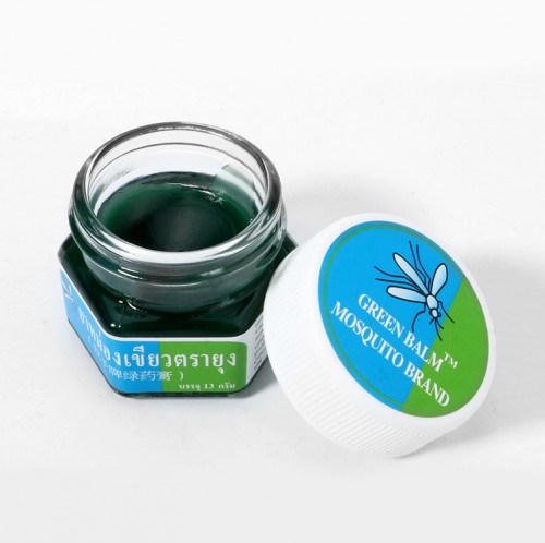 Зеленый бальзам от укусов комаров и мелких насекомых Green Balm, 13 гр.
