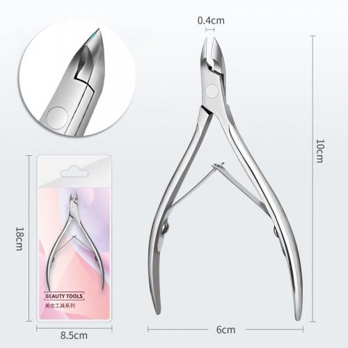 Кусачки для ногтей и кутикулы маникюрные из нержавеющей стали
