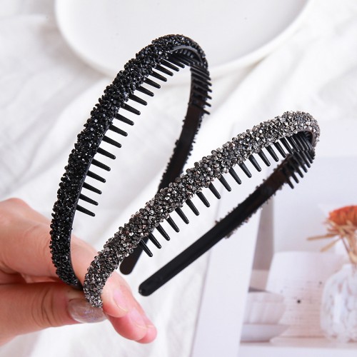 Ободок для волос гребень блестящий