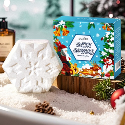 Бомбочка для ванны СНЕЖИНКА Sadoer, 100 гр. 