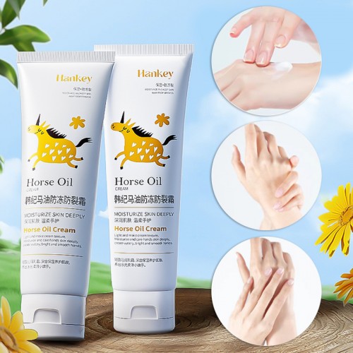 Крем для рук со лошадиным маслом, коллагеном и маслом ши Hankey, 80 гр.