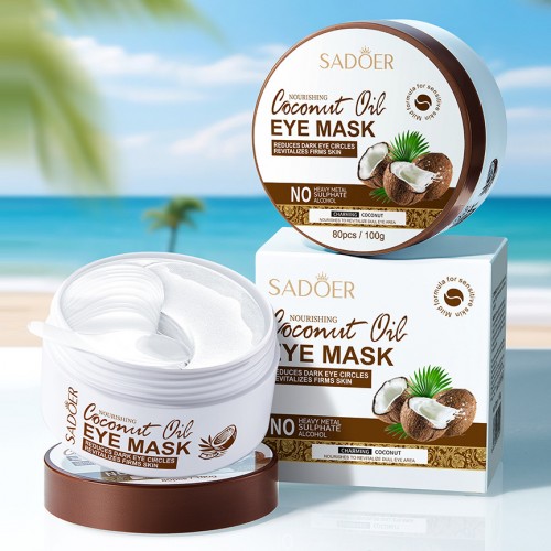  Патчи для глаз с Кокосом, коллагеном и ниацинамидом Sadoer, 60 шт.