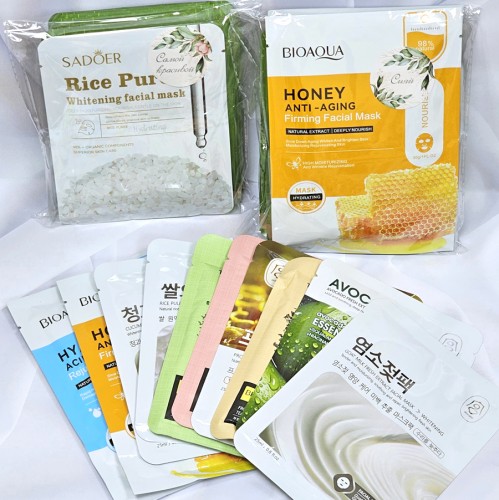 Набор 10 тканевых масок ассорти