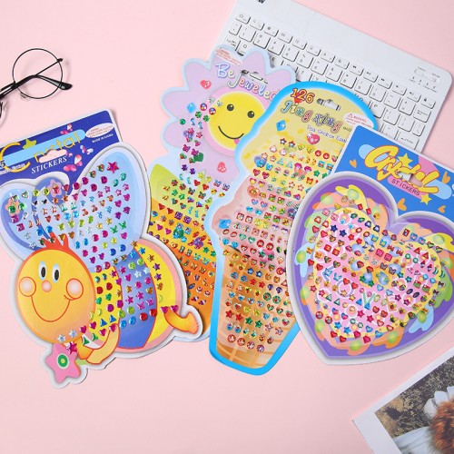 Детские сережки-наклейки большой набор (70-104 пары)