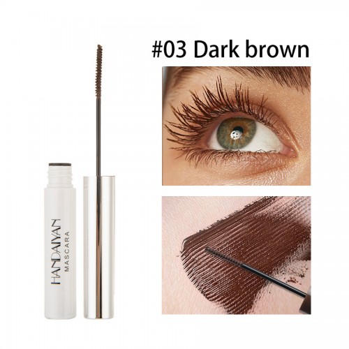 Коричневая тушь для ресниц с микрокистью HANDAIYAN, 5 мл.
