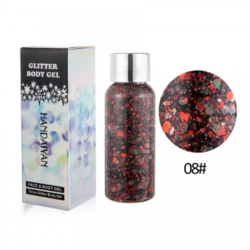 Глиттер для лица, тела и волос на гелевой основе HANDAIYAN, 30 мл. ЦВЕТ 08