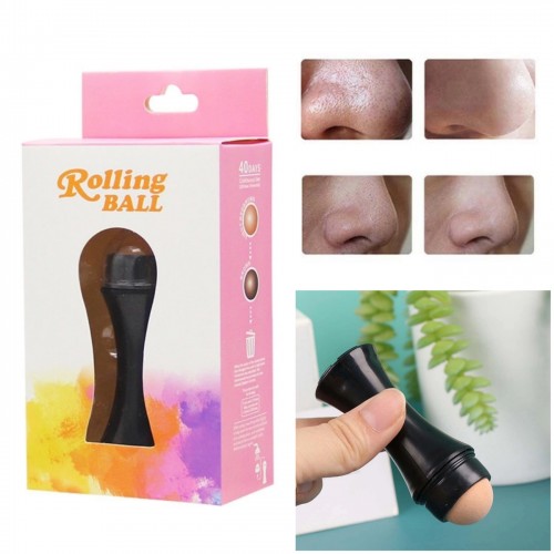 Матирующий абсорбирующий многоразовый роллер из вулканического камня против жирного блеска на лице